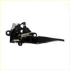 Black metal bonnet latch for Toyota Hilux Revo 2015-2020 with visible springs and mounting brackets backside view