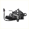 Black plastic and metal bonnet latch lock assembly with coiled spring and connector for Toyota Highlander 2008-2010