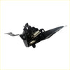 Black metal bonnet latch lock for Toyota Hilux 2015-2024 showing back side with springs and mounting brackets