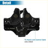 Black plastic bonnet latch lock control cable assembly with metal spring for toyota tundra 2014-2021 replacement