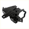 Black metal bonnet latch striker with glossy finish and integrated lock for mitsubishi pajero montero sport 1996-2008