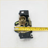 Black and brass bonnet latch striker for Toyota Hilux RN20 RN25 1972-1978 showing coiled spring mechanism