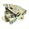 Silver-toned metal bonnet latch striker lock with spring and mounting brackets for mitsubishi triton l200 2005-2015