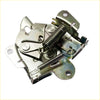 Silver-toned metal bonnet latch striker lock with two springs and lever for mitsubishi triton l200 2005-2015