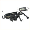 Black metal bonnet latch striker lock with spring mechanism measured at 137 47mm for mitsubishi triton l200