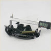 Black plastic bonnet latch striker lock for nissan d22 navara 1997-2004 with brass spring and metal parts back view