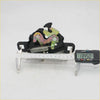 Black and iridescent metal bonnet latch striker lock with coiled spring for Toyota Hilux N30 LN36 RN30 RN31 RN36 back side