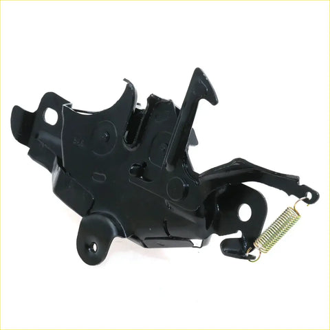 Black painted metal bonnet latch striker lock with coiled spring for toyota hilux surf 1989-1998 back side