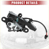 Black plastic and metal bonnet latch with sensor and coiled spring mechanism for toyota sienna 2013-2020 back side view