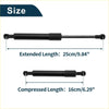 Black hydraulic lift rod bonnet lift supports struts gas spring for Toyota CHR 2018-2022 with length measurements