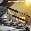 Black metal bonnet lift supports struts with gas springs and capped ends for Toyota CHR 2018-2022 use