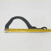 Black rubber bonnet lock hinge handle with curved design and loop grip for toyota hilux 4runner 1990-1997