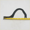 Black metal bonnet lock hinge left with mounting holes for toyota hilux 4runner 1988-1997, back side view