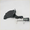 Black plastic bonnet lock hinge cover with sleek molded design and mounting brackets for toyota hilux 1978-2015