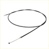 Black bonnet release cable for mitsubishi triton strada l200 hunter with metallic ball and connector ends