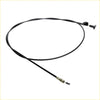 Black bonnet release cable for Nissan AD expert wingroad 1982-1999 with metallic connector and plastic end cap