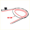 Black bonnet release cable with metal housing and mounting bracket 182 cm for nissan datsun navara d21 terrano wd21