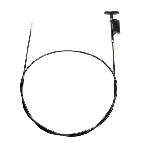 Black bonnet release cable for nissan datsun navara d21 terrano wd21 with textured grip handle and metallic ends