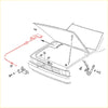Red hydraulic brake line assembly for bonnet release cable on nissan datsun navara d21 terrano wd21 hood mechanism