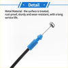 Blue plastic-coated metal bonnet release cable with silver end cap for toyota highlander 2001-2023