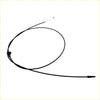 Black bonnet release cable for Toyota Hilux 2004-2015 with coiled design and metal tip end