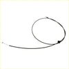 Black bonnet release cable for Toyota hilux 2005-2015 with reinforced sheath and metallic end fittings
