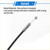 Bonnet release cable for toyota previa 2006-2016 with silver metal cable, black protective sheath, and spherical end cap