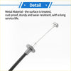 Silver metal bonnet release cable with black sheath and gray plastic housing for Toyota RAV4 2009-2013