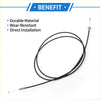 Black bonnet release cable for Toyota RAV4 2009-2013 with durable wear-resistant design and easy direct installation