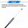 Silver ball-ended bonnet release cable with black sheath and gray connector for toyota rav4 2009-2013 back side