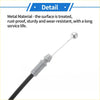 Silver metal bonnet release cable with black sheath and gray plastic connector housing for toyota ritz 2005-2009