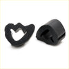 Black rubber car bumper guard with heart-shaped cutout and cylindrical design for Nissan Datsun Sunny 210 120Y 140Y
