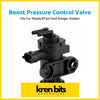 Black plastic boost pressure control valve solenoid with multiple ports for mazda bt50 and ford use