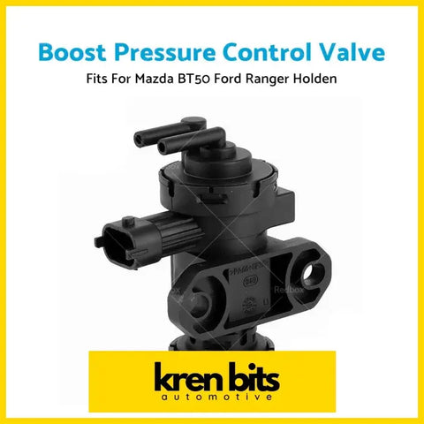 Black plastic boost pressure control valve solenoid with multiple ports for mazda bt50 and ford use