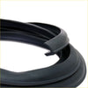Black rubber bootlid weatherstrip seal for Nissan Datsun 1200 1970-1976 coiled with smooth flexible textured profile