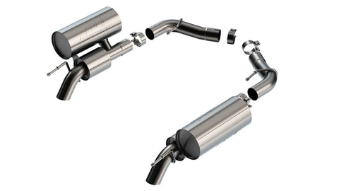 Borla Exhaust Borla 22-23 Jeep Grand Wagoneer 6.4L V8 2.75in S-TYPE SR Turndown Tip Axleback Exhaust