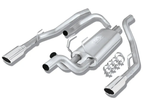 Borla Exhaust Borla 09-13 Dodge RAM 1500 5.7L CC/SB w/Fact Sngl Exh C/B 3x2.5in Single Round Rolled Split Rear