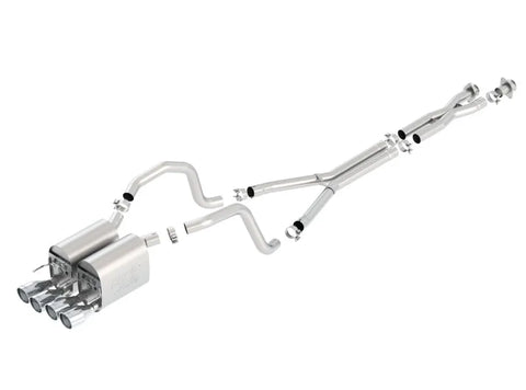 Borla Exhaust Borla 05-08 Chevrolet Corvette Coupe/Convertible 2dr 6.2L 8cyl AT/MT 6spd ATAK SS Catback Exhaust