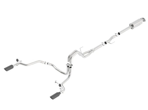 Borla Exhaust Borla 15-16 Ford F150 3.5L EcoBoost Ext. Cab Black Chrome CB Exht ATAK Single Split Rear Exit (image 2)