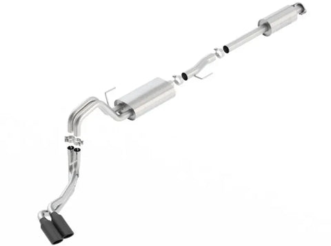 Borla Exhaust Borla 15-17 F-150 2.7L/ 3.5L EcoBoost/ 5.0L V8 4in. Tip Side Exit S-type Exhaust Black Chrome
