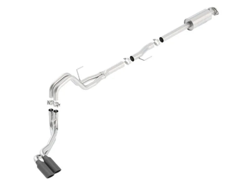 Borla Exhaust Borla 15-16 Ford F-150 3.5L EcoBoost Ext. Cab Std. Bed Black Chrome CB Exhaust ATAK Truck Side Exit