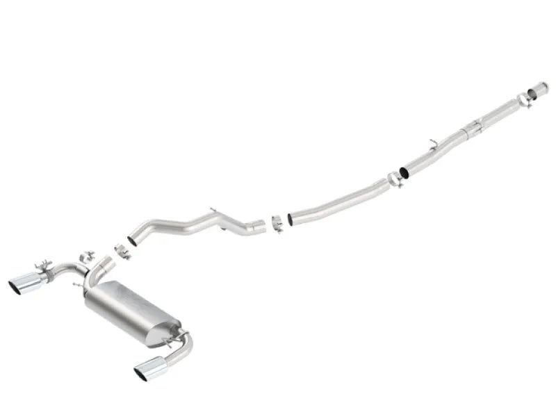 Borla Exhaust Borla 16-17 Ford Focus RS 2.3L MT Round Angle-Cut Tips Split Rear Exit ATAK Catback Exhaust