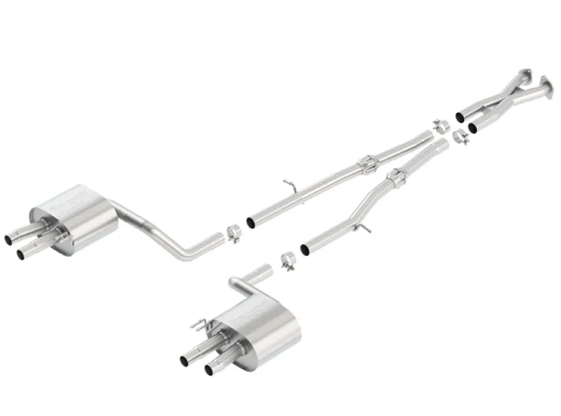 Borla Exhaust Borla 2018 Kia Stinger 3.3L V6 Turbo 2.25in Pipe Dia Dual Split Rear Exit S-Type Cat-Back Exhaust