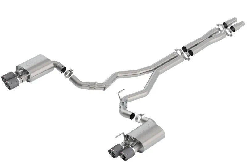 Borla Exhaust Borla 2018 Ford Mustang GT 5.0L AT/MT 3in Atak Catback Exhaust w/ Valves (Carbon Fiber Tip)