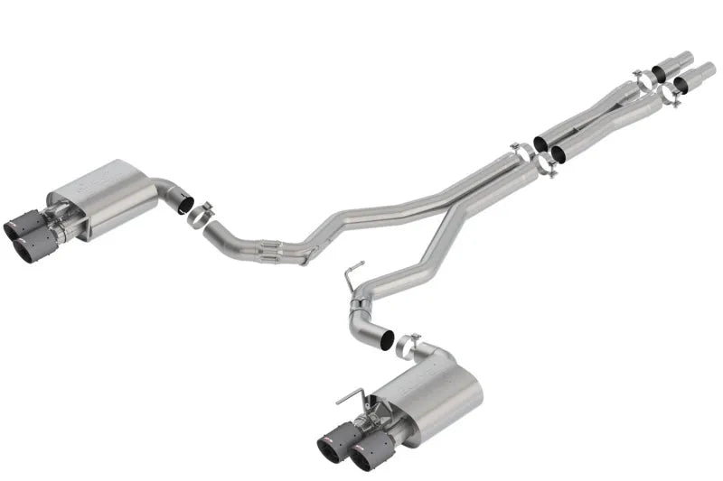Borla Exhaust Borla 2018 Ford Mustang GT 5.0L AT/MT 3in Atak Catback Exhaust w/ Valves (Carbon Fiber Black Tip)