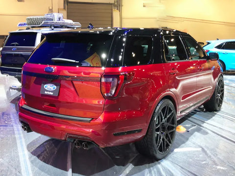 Borla Exhaust Borla 18-19 Ford Explorer Sport 3.5L 2.5in 2.25in Diameter S-Type Exhaust Carbon Fiber 3.5in Tip