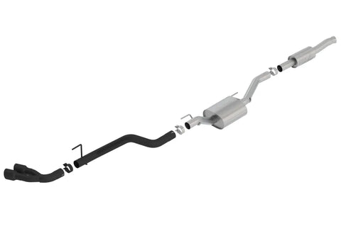 Borla Exhaust Borla 2020 Jeep Gladiator JT 3.6L V6 AWD ATAK Dual Side Catback w/ Black Tips