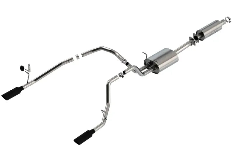 Borla Exhaust Borla 19-22 RAM 1500 3.6L V6 4DR 140.5/144.6/153.5 WB 2.25in S-Type Cat-Back - Black Chrome Tip