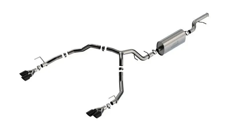 Borla Exhaust Borla 21-22 Chevrolet Tahoe 5.3L V8 2/4WD 4DR 3in/2.75in Touring Cat-Back Exhaust -Black Chrome Tips