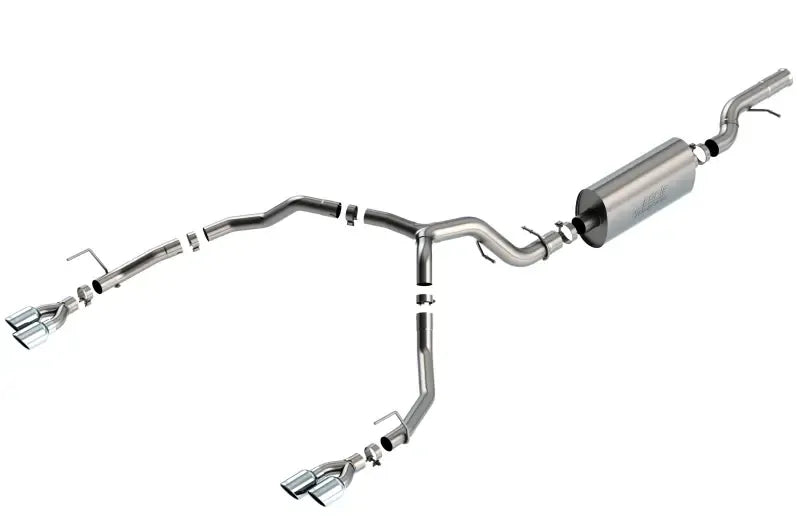 Borla Exhaust Borla 21-22 Chevrolet Tahoe 6.2L V8 2/4WD 4DR Brushed T-304 Stainless Steel Touring Cat-Back Exhaust
